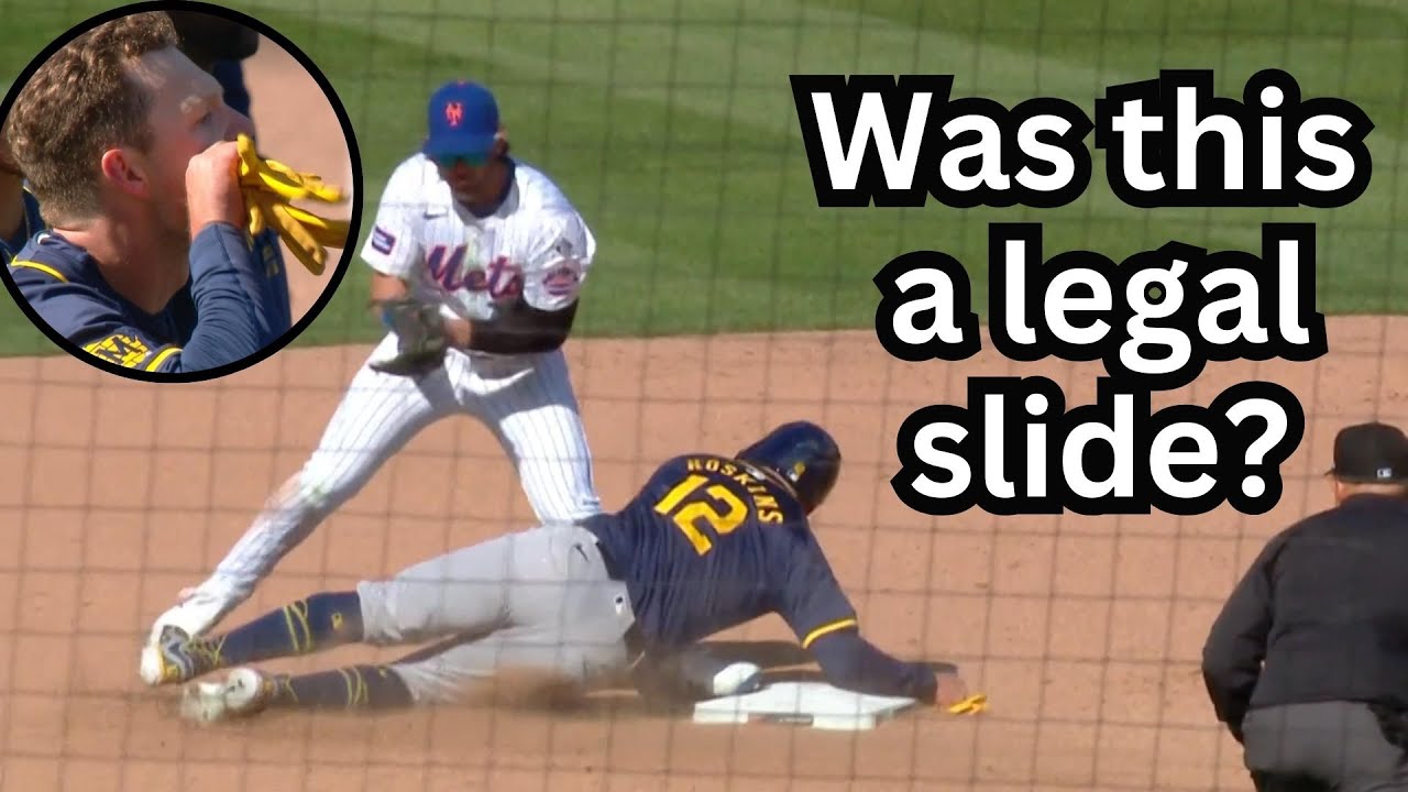 Benches Clear in Mets vs Brewers game after a dangerous slide from