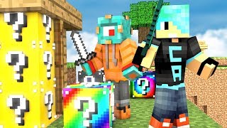 LUCKY BLOCKS IN BED WARS! | Minecraft w/ Gamer Chad! | MicroGuardian