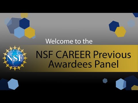 NSF CAREER Previous Awardees Panel Discussion