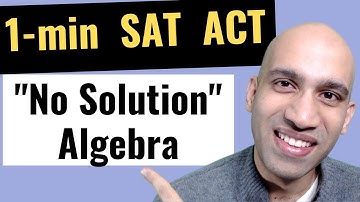 1-min SAT Trick for "No Solution" Algebra #shorts (Super Easy Method)