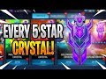 BEST PULLS!!! EVERY 5 STAR CRYSTAL BUNDLE OPENING! - Transformers: Forged To Fight