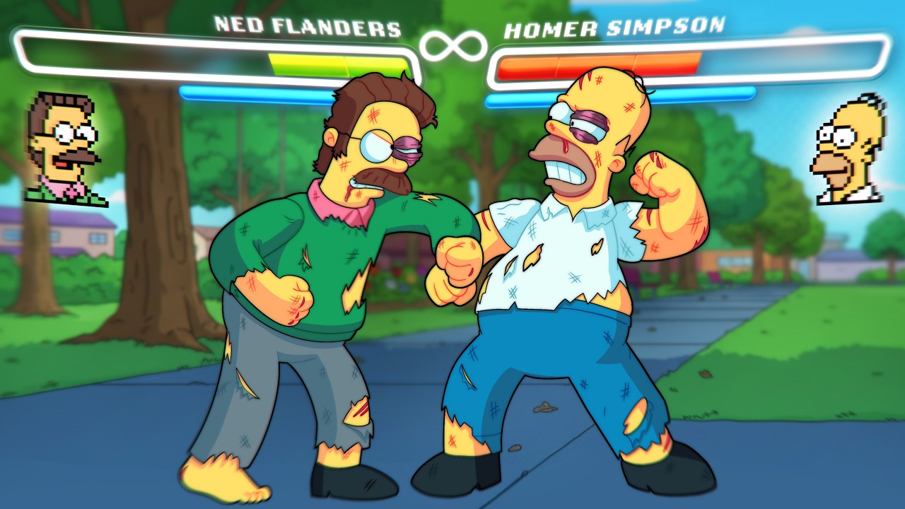 What If EVERY Simpsons Fight Had Health Bars?