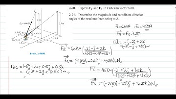 Forces in Space (3D) ; Problem 4