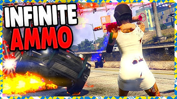 INFINITE AMMO & NO RELOAD GLITCH | GTA 5 Online | BEST UNLIMITED AMMO GLITCH