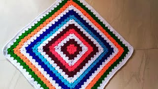 crochet square table cover (for beginners)