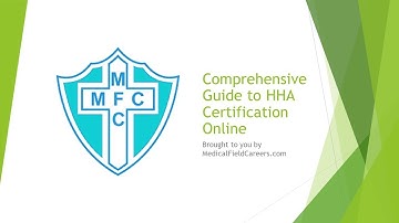 Comprehensive Guide to HHA Certification Online