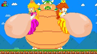 Wait Bowser! Peach and Daisy are not FOOD! (Bowser Feast) | Super Mario Bros. | Game Animation