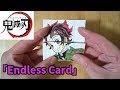 TUTORIAL Demon Slayer Transformations Endless Card DIY Gift 「鬼滅の刃」一発描き Kimetsu No Yaiba 無限列車 #WithMe