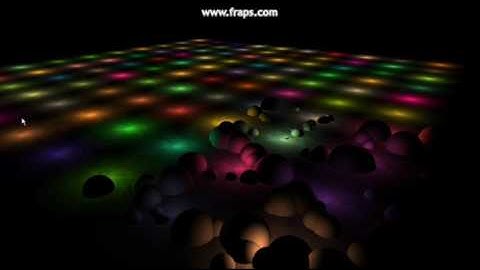 100 Point lights in XNA; deferred shading