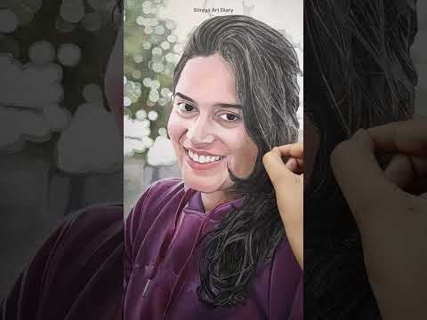 Painting Hair #acrylicpainting