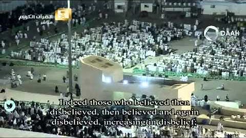 ترتيل بديع للشيخ ماهرالمعيقلي من سورة النساء في خامس ليالي رمضان 1436