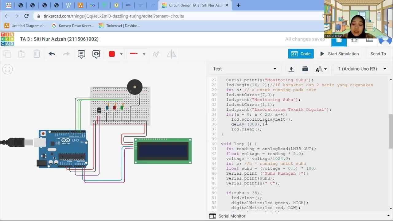 Rangkaian I2C Monitoring Suhu Ruangan - YouTube