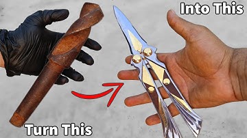 I Turned a Drill Bit into Butterfly Knife