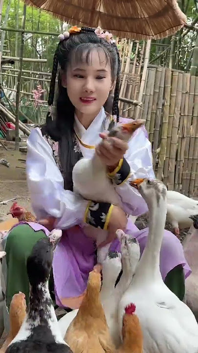 There is slow time in the sound of goose... Huang Rong imitates