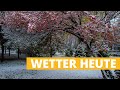 Plötzlicher Wintereinbruch mit Schneefall ❄️