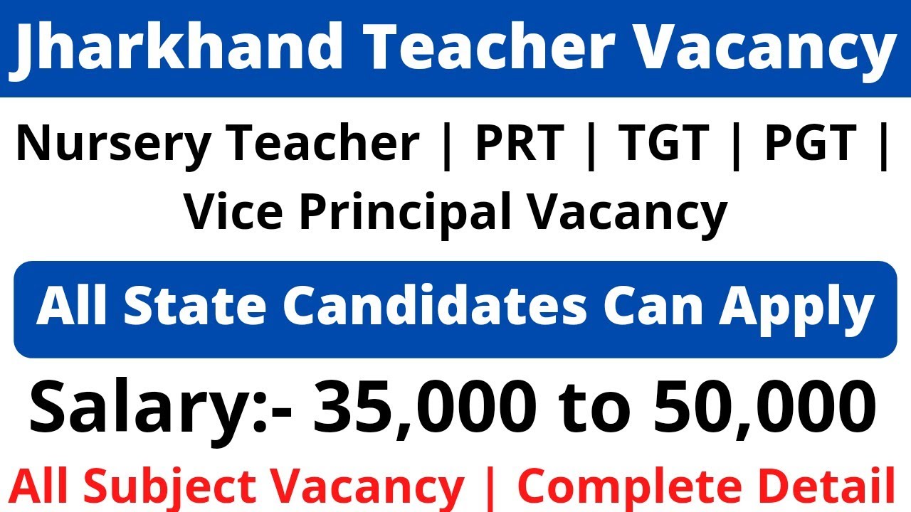 Teachers vacancies