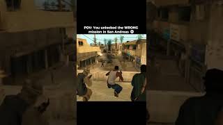 CJ Took The Wrong Turn In San Andreas 💀 #gtasanandreas #gtasa #meme