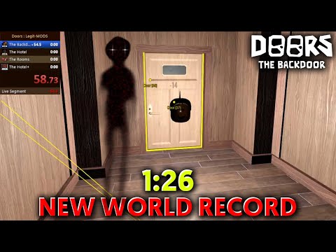 Doors Secret Update #1 World Record Speedrun *1:26* No Cheats [ROBLOX] The Backdoor