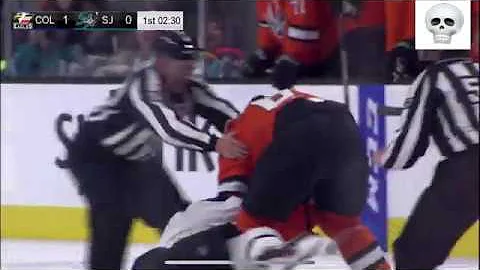 AHL Hockey Fight between Daniel Renouf Colorado Ea...