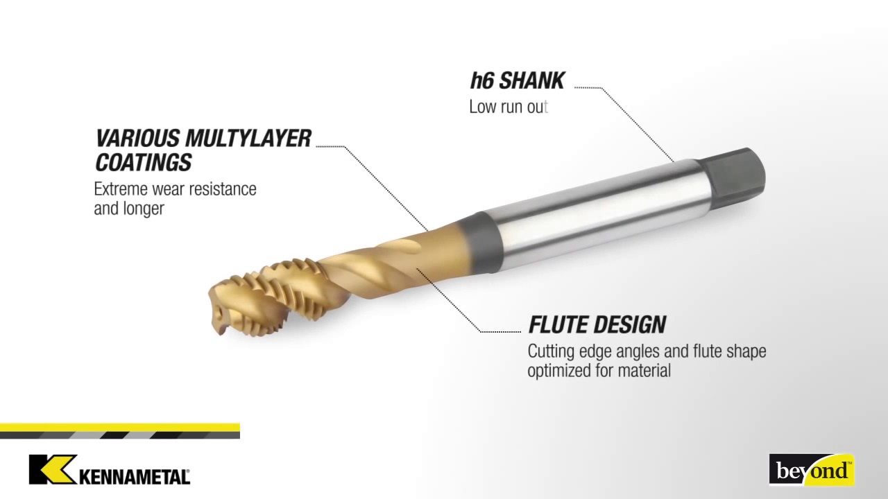 Kennametal's HP Beyond™ Drills and HSS E PM Beyond™ Taps YouTube