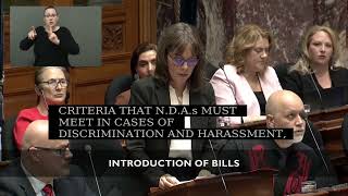 Sonia Furstenau introduces Non-Disclosure Agreements Act, May 6, 2024