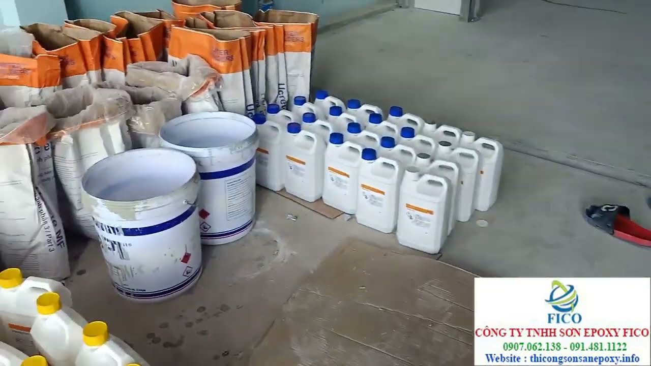 Quy Trình Chuẩn Thi Công Sơn Pu Sika Basf Ucrete MF & Flowcrete