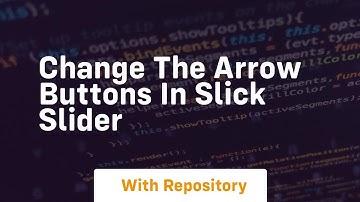 change the arrow buttons in slick slider