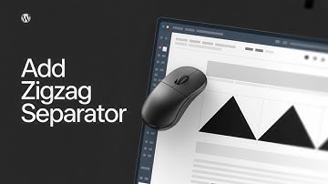 How to add zigzag separator in wpbakery wordpress website