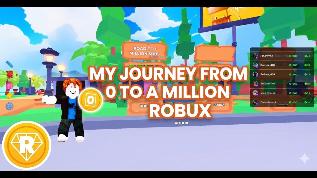 My Journey from 0 to 1,000,000 Robux!