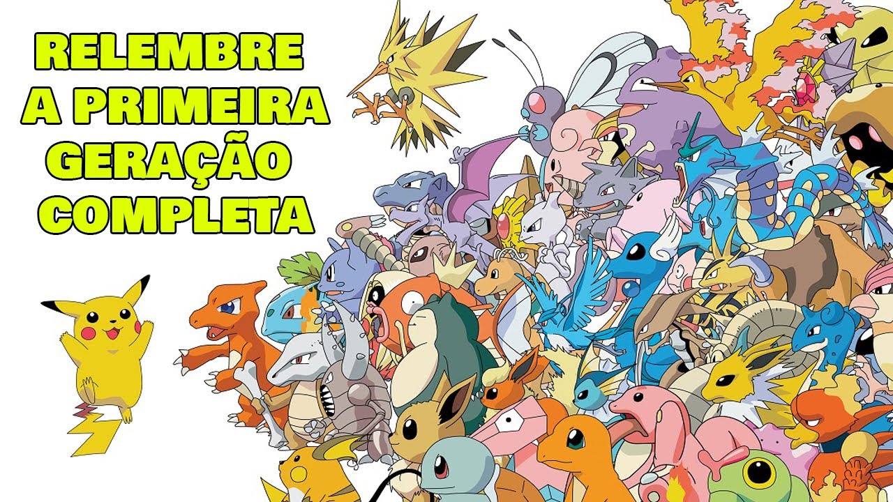 TODOS OS POKÉMON DA PRIMEIRA GERAÇÃO! PokéDex Completa #pokemon #nintendo 