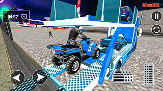 Heavy ATV Quad Bike: Offroad Car Transporter Games - Android Gameplay screenshot 1