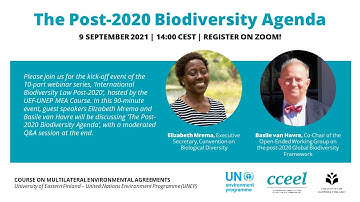 The Post-2020 Biodiversity Agenda | Elizabeth Mrema, Basile Van Havre