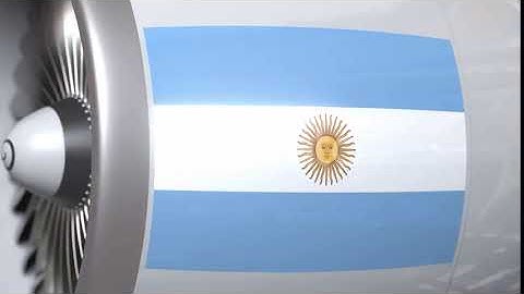 Airplane Turbine with Flag of Argentina | Motion Graphics - Envato elements