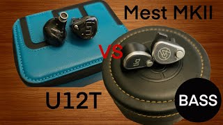 Bass Comparison: Unique Melody Mest Mk2 vs 64Audio u12t (M15) | Sound Demo