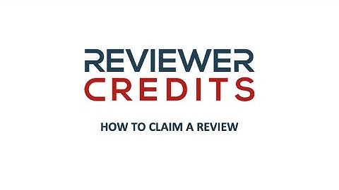 How to claim a review on ReviewerCredits