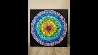 7 Chakra Dotted Mandala Timelapse