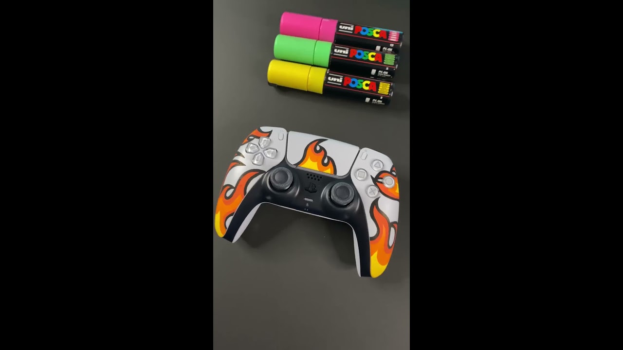 Custom PS5 Controller Using Posca Markers Shorts