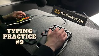 Typing practice #9 | AMSR | Split Keyboard | MonkeyType