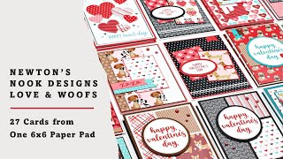 Newton's Nook Designs | Love & Woofs | 27 Cards One Paper Pad