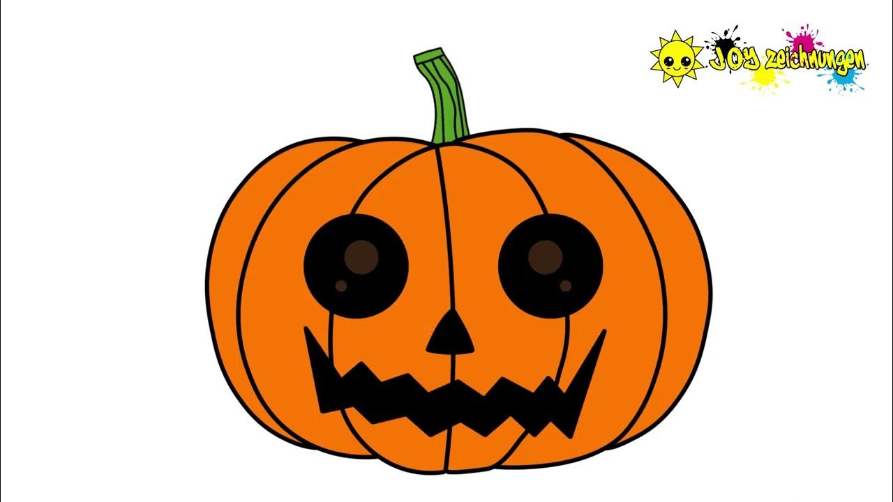 Wie man einen HALLOWEENKÜRBIS Zeichnen Schritt für Schritt einfache Zeichnungen