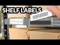 Shelf label holders  get organized