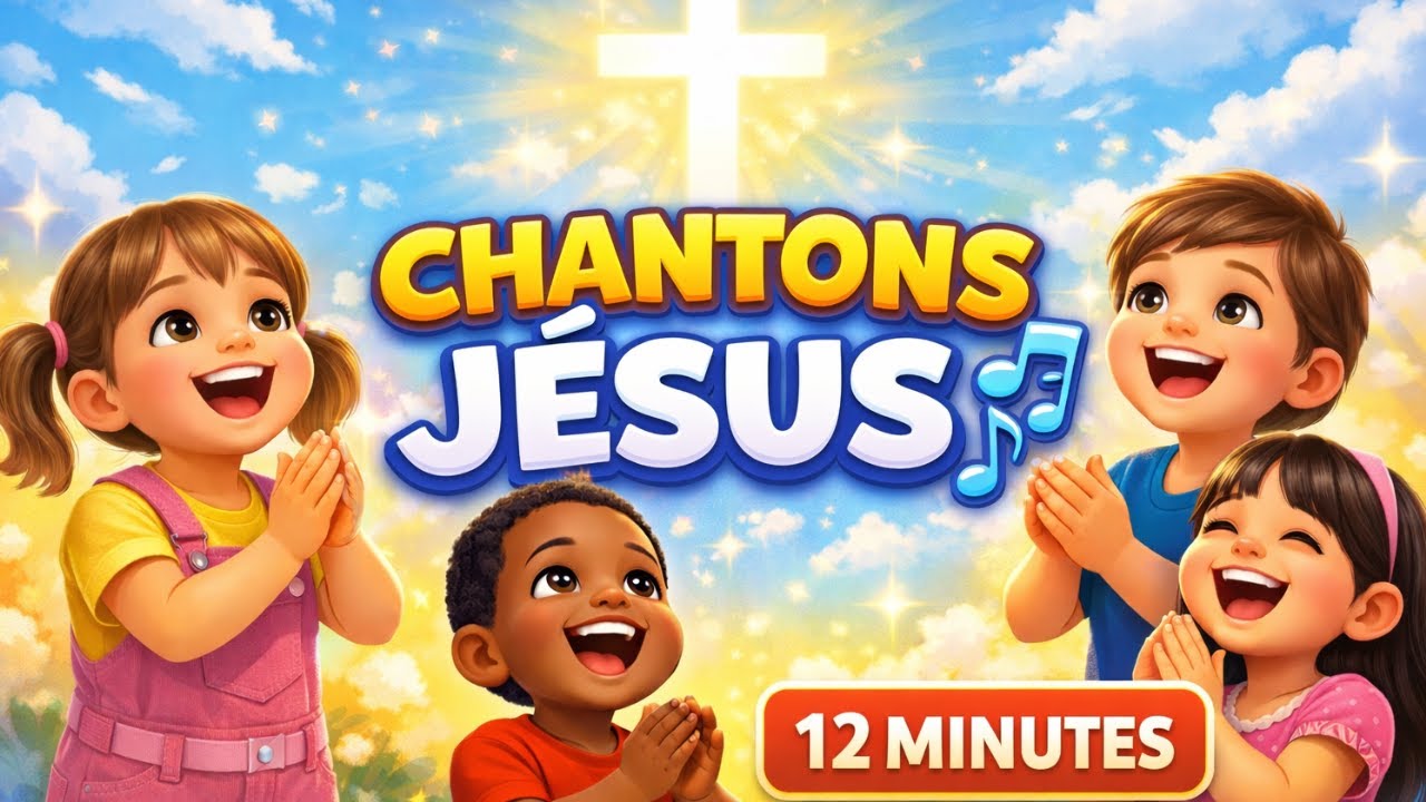 12 Minutes de Chants Chrétiens pour Enfants 🇫🇷 | Louange Joyeuse | Compilation Kids Gospel