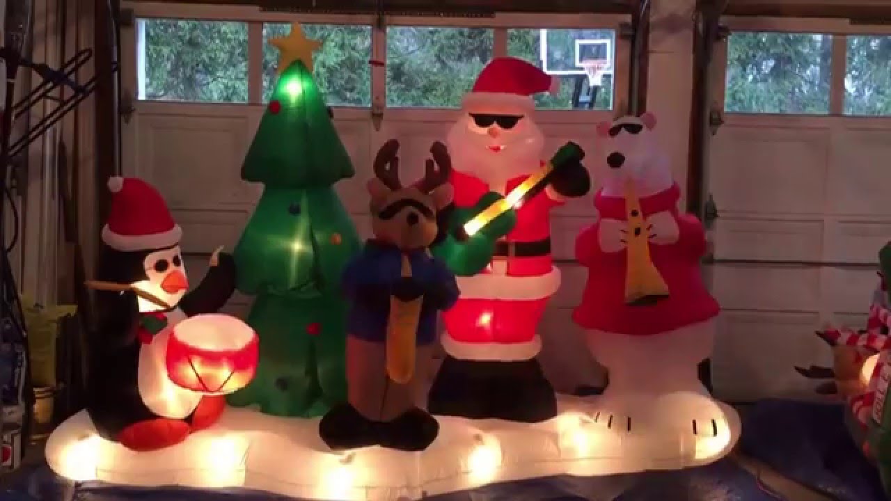 Christmas inflatable band YouTube