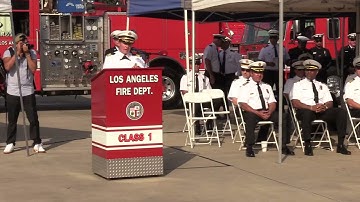 LAFD Drill Tower Class 22-1 Graduation Ceremony