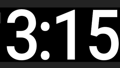 3 Minute 15 second Timer
