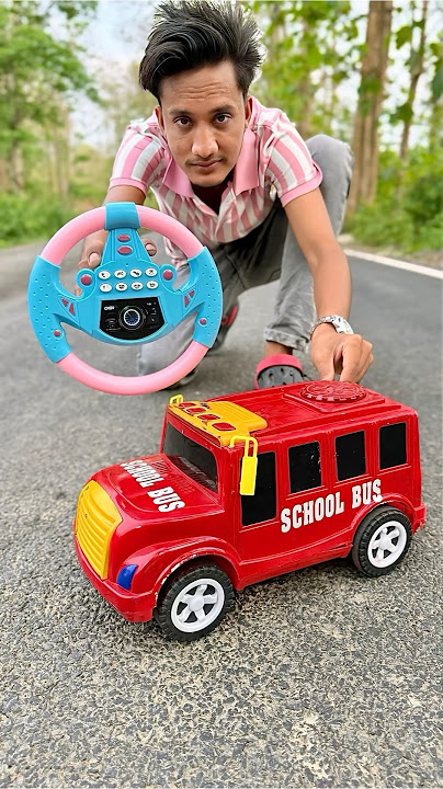 Ekta Amar Red Colour School Bus ￼🚌