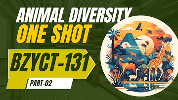 ONE SHOT OF|| BZYCT-131 || ANIMAL DIVERSITY PART-02 ##2025 #EXAM#paper #examinfo