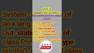 explain System. out.println()#short Profile