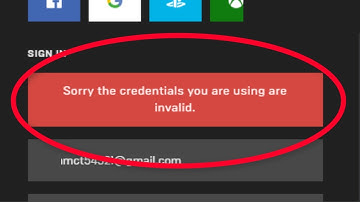 How To Fix Sorry The Credential You Are Using Invalid Error On Epic Games Launcher Sign in Error