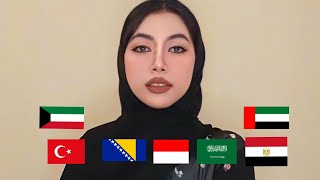 Worldwide Hijab Styles (Part.1) Turkey, UAE, Egypt, Saudi Arabia, Bosnia, Indonesia, Kuwait